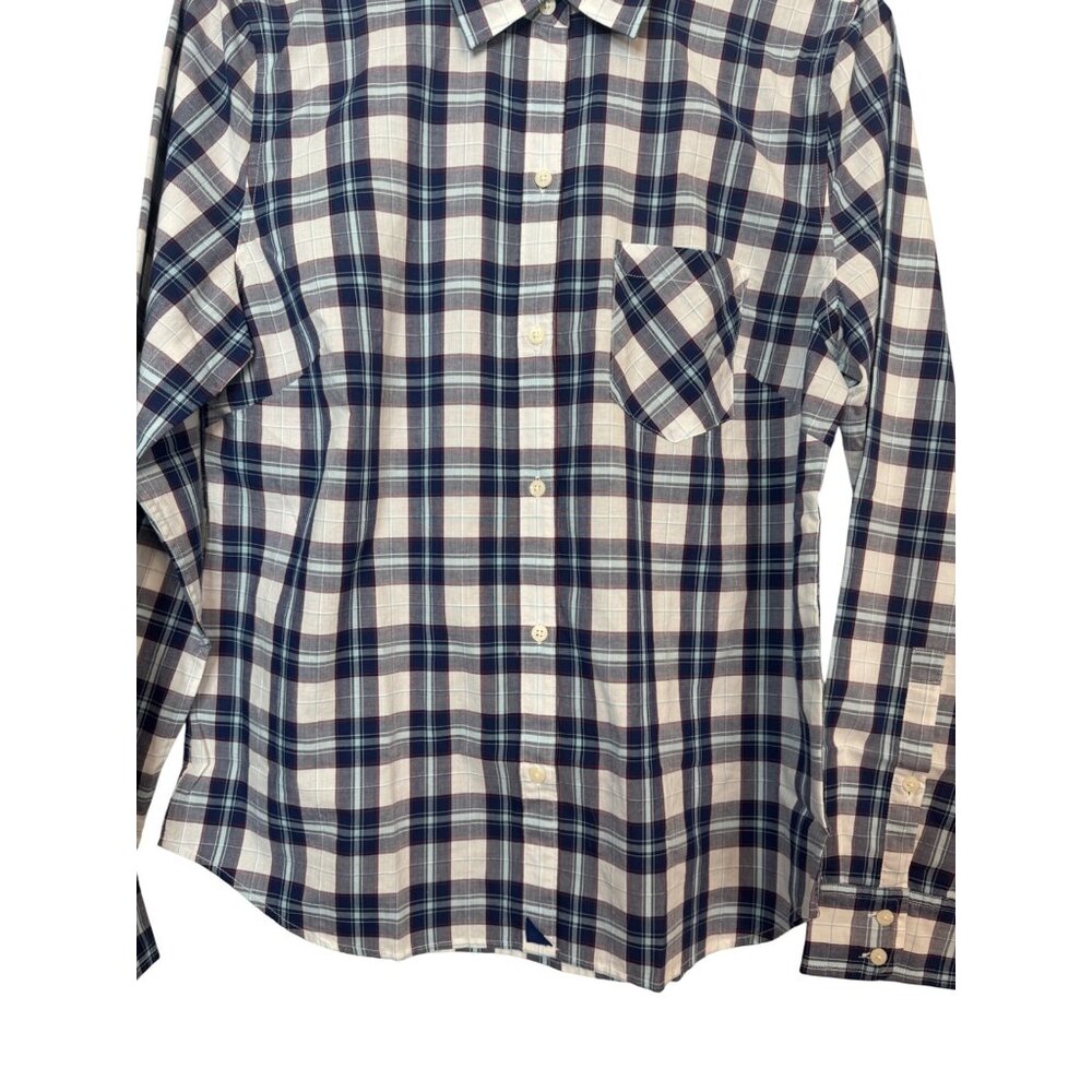 2/$30 NWT Untuckit Size 6 Women’s Sorbo Blue & White Plaid Long-Sleeved - Picture 6 of 15